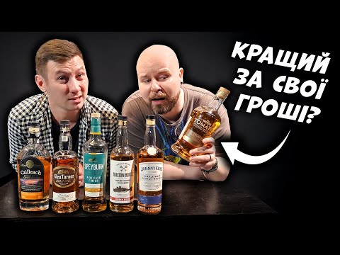 Видео: 6 Бюджетних Односолодових Віскі до 1500 гривень: Сліпа Дегустація. Частина 1