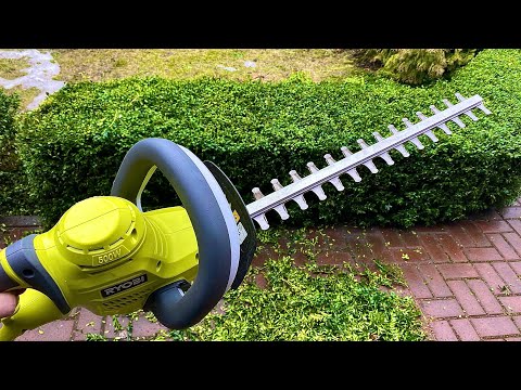 Видео: Крутой кусторез! Ryobi 500w RHT5150