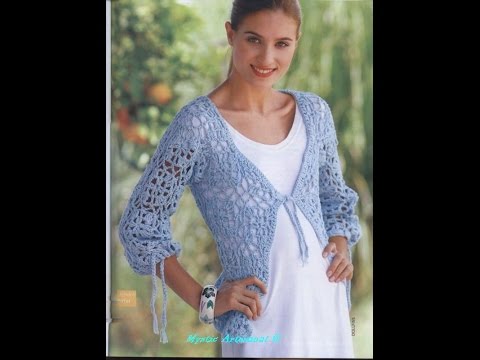 Видео: Мотив для кофточки. МК. Уровень сложности - легко.