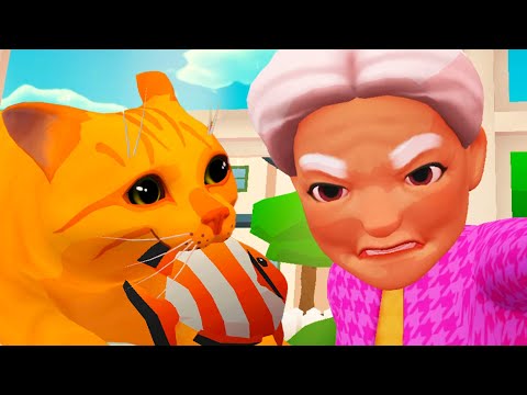 Видео: Симулятор Злого кота и Бабки #1 Cat Life Simulator Devil Cat с Кидом на пурумчата