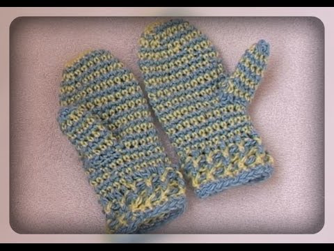 Видео: как связать варежки крючком на ребенка 4 - 5 лет