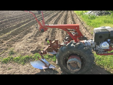 Видео: Окучиваем окучником ОУ-00.000-01. Отзыв после регулировки зазоров клапанов. МТЗ Weima WM188F 13л/с.