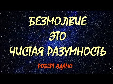 Видео: БЕЗМОЛВИЕ ЭТО ЧИСТАЯ РАЗУМНОСТЬ [Роберт Адамс