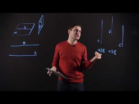 Видео: Геометрия 10 класс - Параллельность прямых, прямой и плоскости