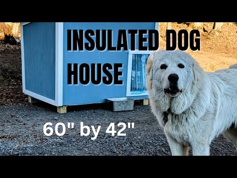 Видео: Строительство утепленной собачьей будки (с ветрозащитной стеной)