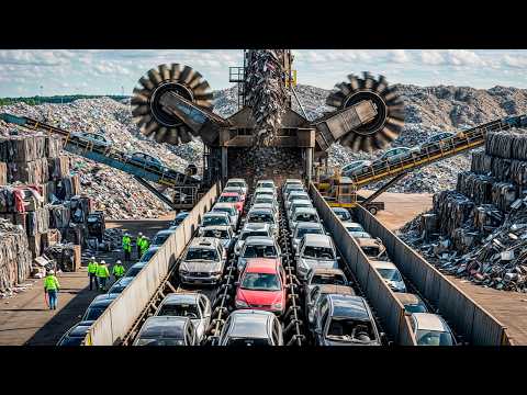 Видео: Как это сделано: Как 12 миллионов старых автомобилей перерождаются в новую сталь