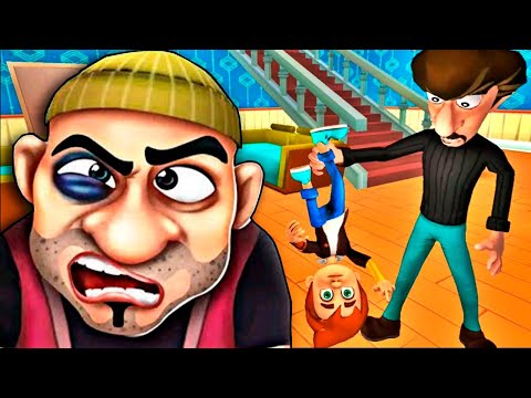 Видео: Страшные Грабители залезли в дом - Мобильная Игра