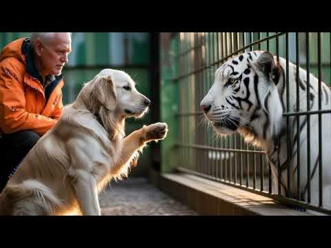 Видео: 🐾 Собака Заплакала у Клетки Льва… Когда Открыли Ворота, Все Оцепенели! 🦁
