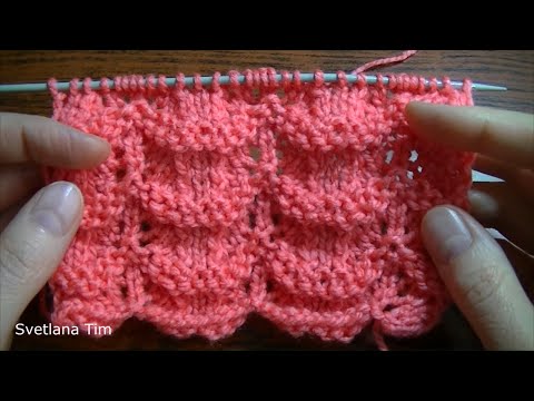 Видео: Узор ВОЛНЫ - Волнистые узоры. ВЯЗАНИЕ СПИЦАМИ УЗОРЫ / Beautiful Knitting Stitch Pattern № 383