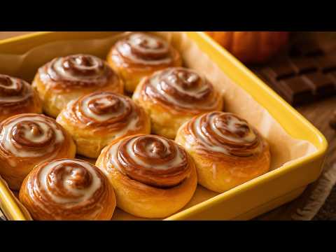 Видео: Тыквенные булочки с корицей | Мягкие, пышные и с осенним вкусом