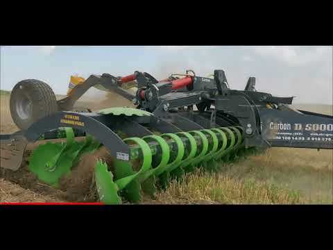 Видео: Работа дисковой бороны SKR CARBON D5000