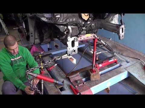Видео: MAZDA 6. Вытяжка лонжеронов, стаканов и т.д.