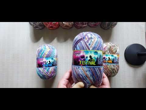 Видео: Пряжа KFS и Opal. Готовые работы из стоковй пряжи