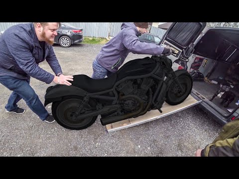 Видео: Что вы получите, купив мотоцикл со страхового аукциона США? Купили Harley-Davidson V-Rod ВСЛЕПУЮ!