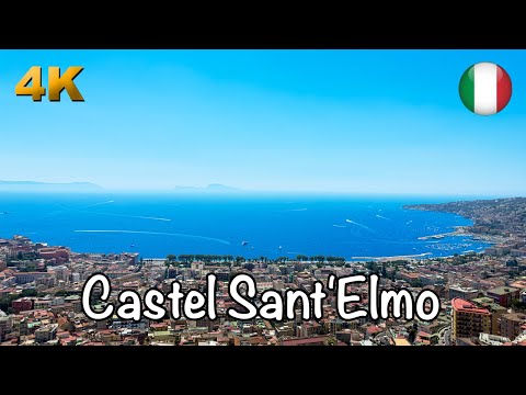 Видео: Неаполь Кастель Сант-Эльмо ​​Италия, Пешеходная экскурсия 4K 50fps HDR