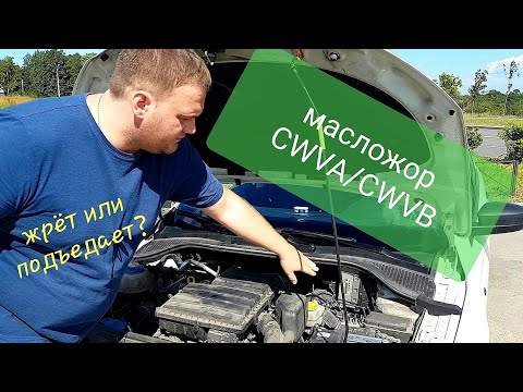 Видео: Масложор Skoda 1,6. Двигатель CWVA/CWVB.
