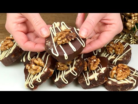 Видео: Невероятный шоколадный десерт без выпечки! Праздничный десерт за 5 минут!