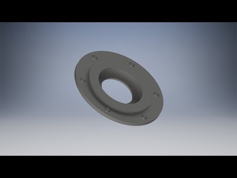 Видео: Моделирование деталей для опоры в Inventor - Видео уроки по Inventor