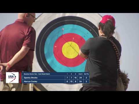 Видео: Кубок Аризоны 2025 года, USAT #1 — Barebow, мужчины: Брукс против Кули