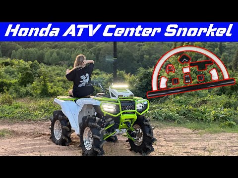 Видео: Как установить центральный шноркель на Honda Rancher, Foreman, Rubicon