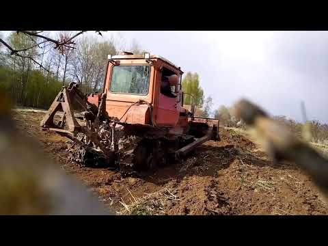 Видео: ДТ 75 испытание бульдозера