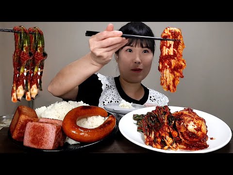 Видео: мукбанг, пряный, кимчи. АСМР.