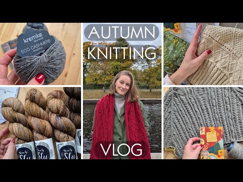 Видео: Autumn knitting vlog. Палантин Hygge, три процесса и покупочки