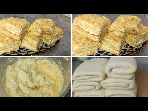 Видео: МУКА + Вода! Я НЕ УСТАЮ ИХ ГОТОВИТЬ! ТАКОЕ ПРИГОТОВЛЕНИЕ ВЫ ЕЩЕ НЕ ВИДЕЛИ!торт наполеон