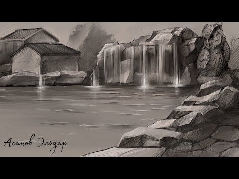 Видео: Бассейн водопад .Делаем Каркасы для Арт бетона. Скала камни из растворной смеси.