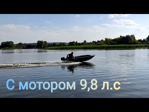 Видео: Swimmer 370/Tohatsu 9,8. Тест замер скорости.