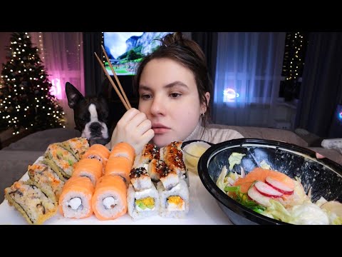 Видео: МУКБАНГ все пошло не по плану… роллы, поке mukbang