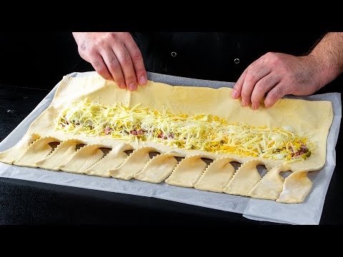 Видео: Мама не готовит тесто дома! Она покупает все ингредиенты и выкладывает их на слоеное тесто