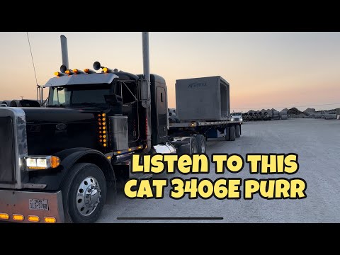 Видео: Послушайте, как мурлычет этот кот 3406e, пока я доставляю товары | Peterbilt 379