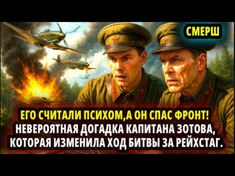 Видео: ЕГО СЧИТАЛИ ПСИХОМ, А ОН СПАС ФРОНТ! НЕВЕРОЯТНАЯ ДОГАДКА КАПИТАНА ЗОТОВА КОТОРАЯ ИЗМЕНИЛА ХОД БИТВЫ