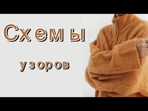Видео: Подборка интересных вязаных моделей. Схемы узоров.