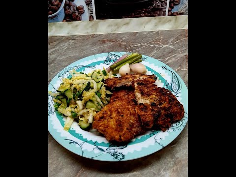 Видео: Вкуснейшие СОЧНЫЕ ОТБИВНЫЕ из Свинины 📌💯 очень БЫСТРО и ПРОСТО ❗ Свежий Хрустящий САЛАТ на ГАРНИР👌