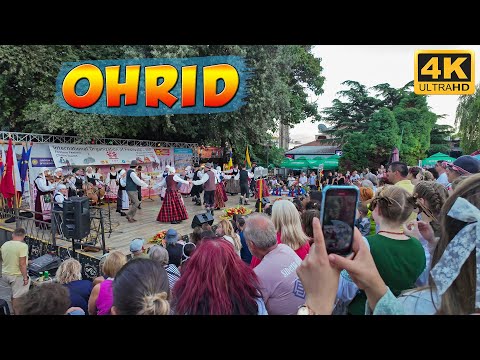 Видео: Hot Summer in OHRID, Macedonia (2025) 【4K WALK TOUR】 🚶‍♂️ Жешко лето во ОХРИД, Македонија 🇲🇰