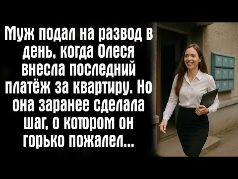 Видео: Муж подал на развод в день, когда Олеся внесла последний платёж за квартиру  Но она заранее сд