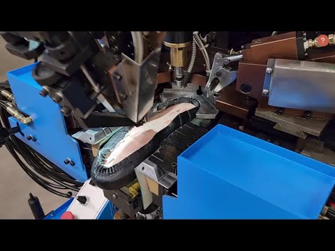 Видео: Машина для затяжки пяточно-геленочной части