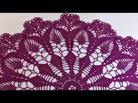 Видео: Салфетка крючком. Салфетка. Третья часть. Крючок. Крючок для начинающих