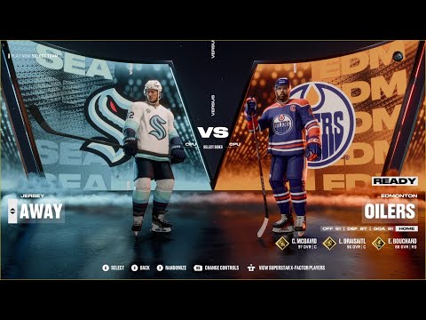 Видео: NHL 25 Второй тур регулярный чемпионат SEATLE Kraken - EDMONTON Oilers