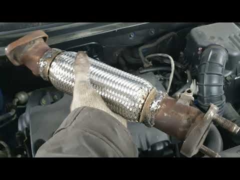 Видео: Замена гофры выхлопной системы kia Ceed