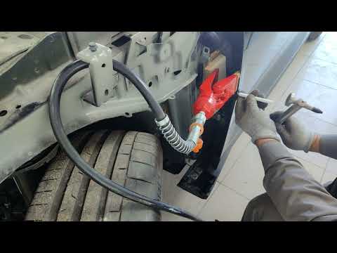 Видео: Polestar 2 Рихтовочные работы  Часть2