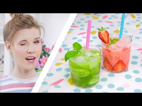 Видео: ДОМАШНИЙ ЛИМОНАД | Огурец-Базилик и Клубника-Кокос