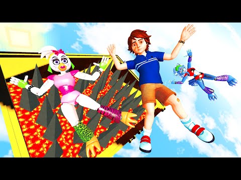 Видео: Нарушение безопасности FNAF 9: Чика, Грегори и Рокси, падающие тряпичные куклы [GMOD]