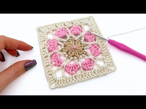 Видео: ОЧЕНЬ ЛЕГКИЙ КВАДРАТ СВЯЗАНИЯ КРЮЧКОМ