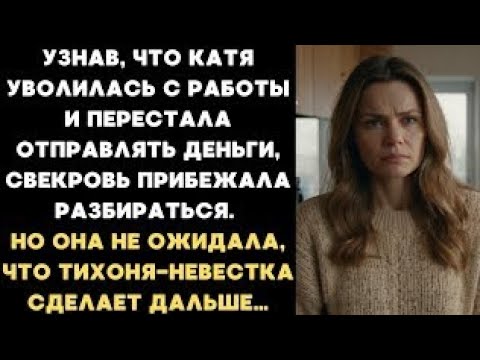 Видео: Узнав, что Катя уволилась с работы и перестала отправлять деньги, свекровь прибежала разбираться...