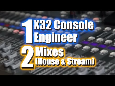 Видео: X32 Одна консоль, одна звуковая технология, дом и потоковый микс | Полная настройка