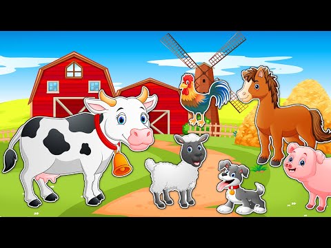 Видео: Животные для детей - Угадай звуки животных. Сборник развивающих мультфильмов