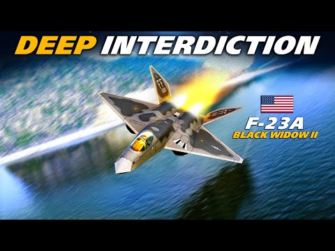 Видео: В тылу врага | F-23A лучше, чем F-22 Raptor? — Цифровой боевой симулятор | DCS |